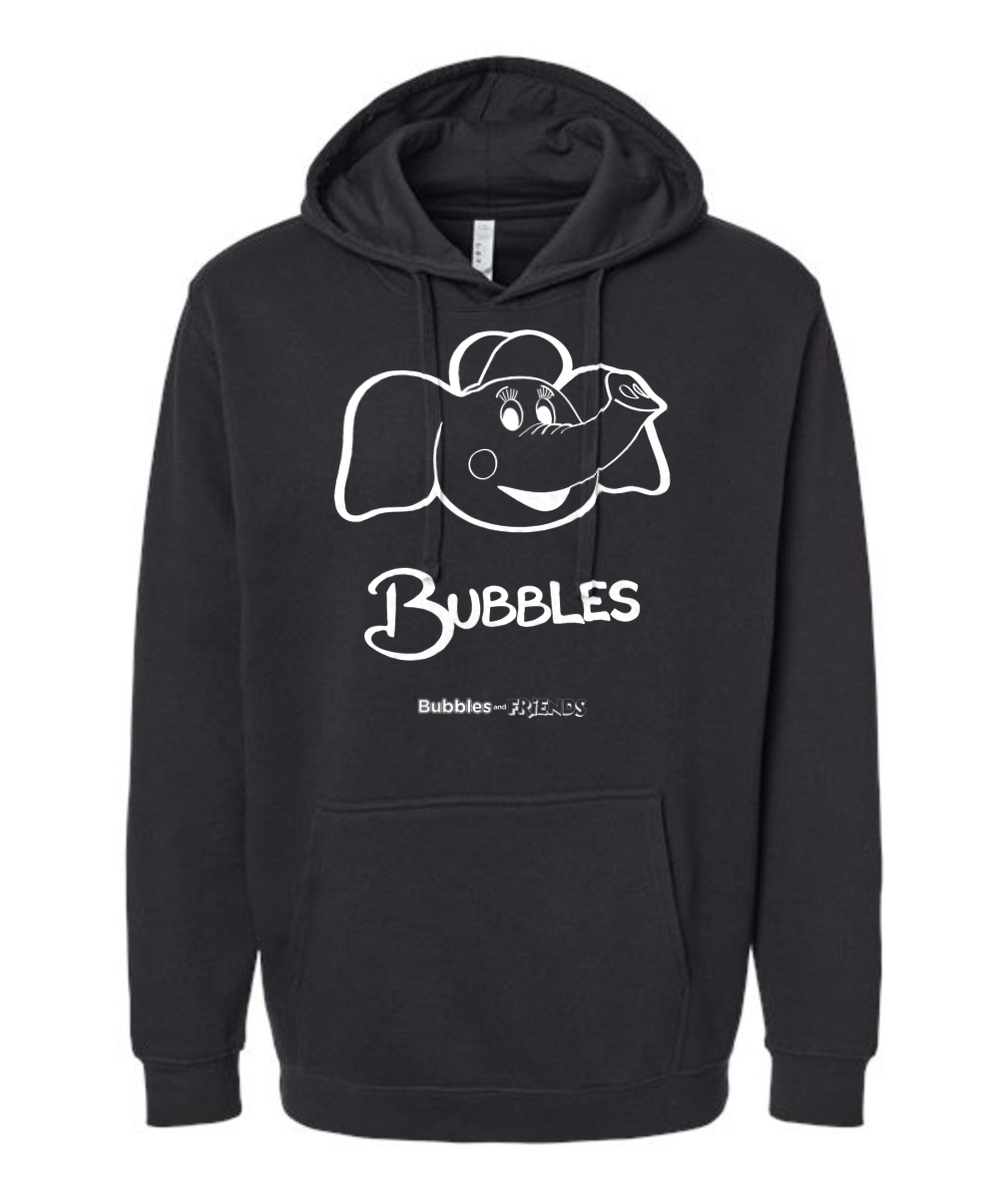Bubbles and Friends Bubbles Outline Hoodie (White)
