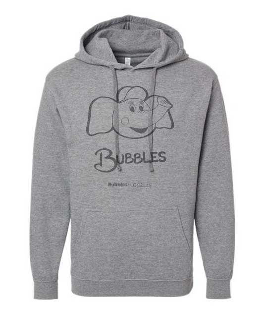 Bubbles and Friends - Bubbles outline Adult Hoodie