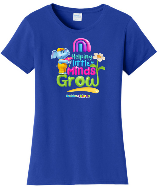 Bubbles and Friends - Teacher appreciation Helping Little Minds Womens T-Shirt