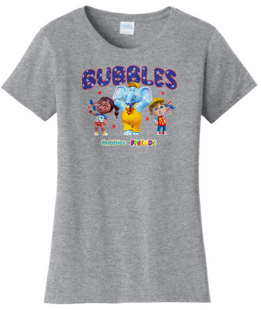 Bubbles and Friends - 4th of July Team Celebration Womens T-Shirt