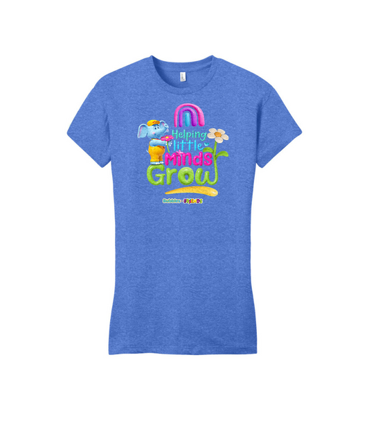 Bubbles and Friends - Teacher appreciation Helping Little Minds Womens Fitted T-Shirt