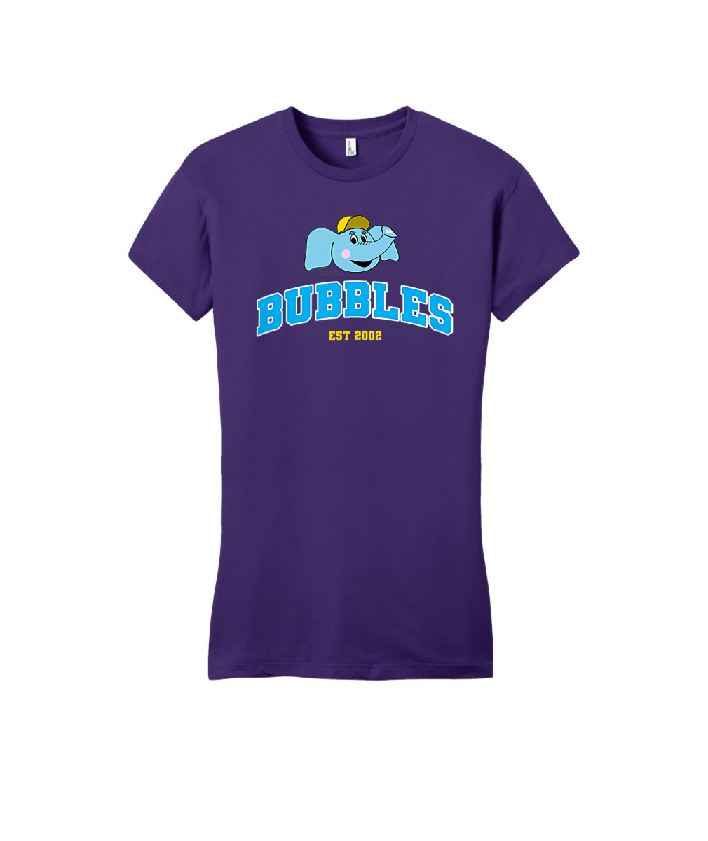 Bubbles and Friends - Bubbles Fitted Women  T-Shirt