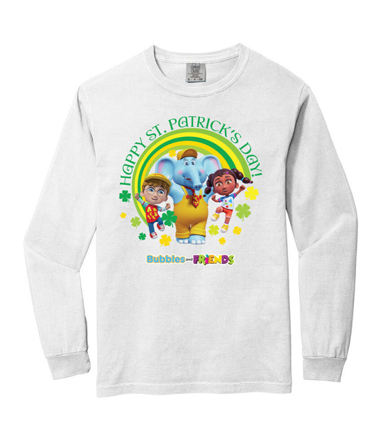 Bubbles & Friends Happy St. Patricks Day Adult Heavyweight T-Shirt