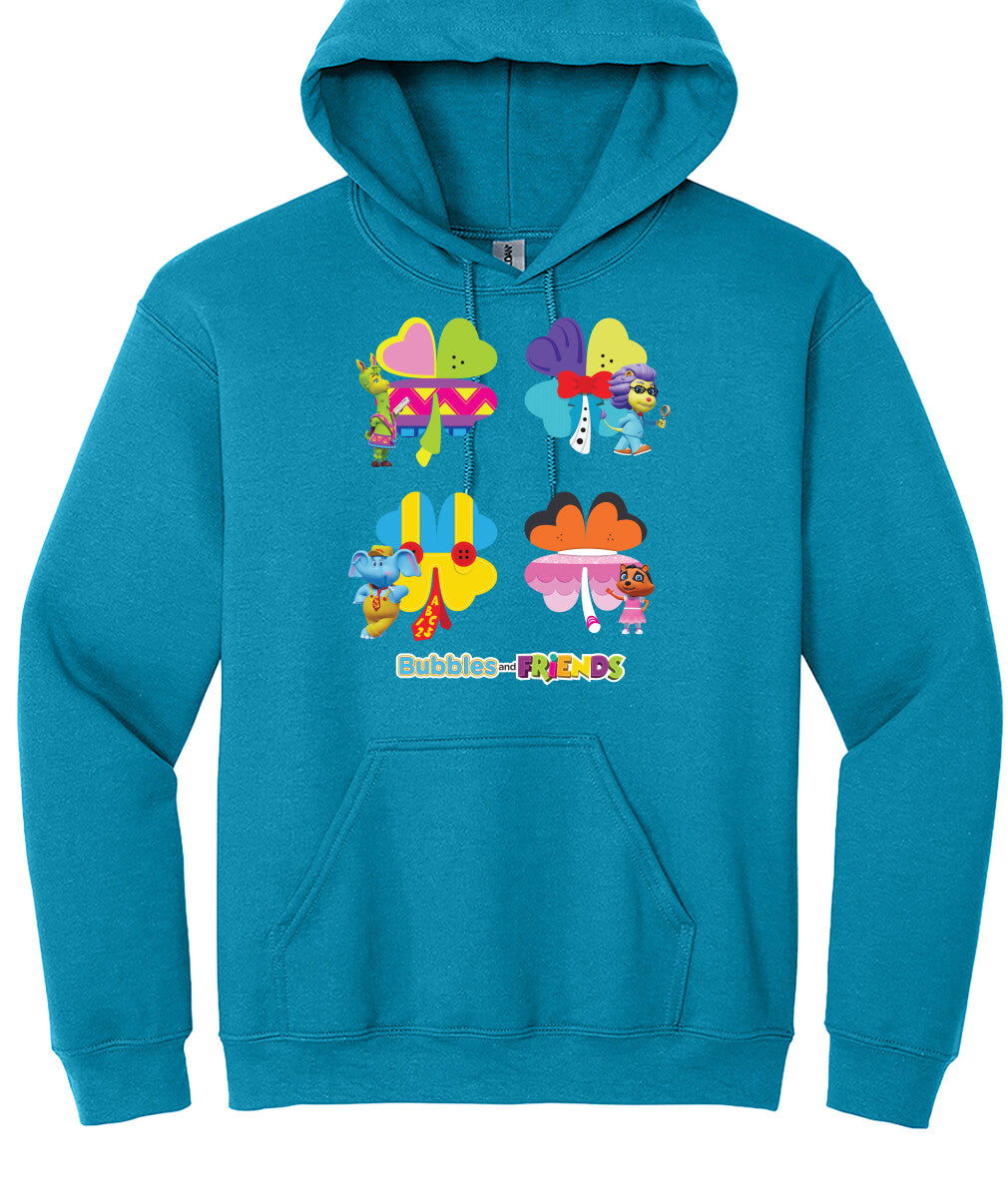 Bubbles & Friends St. Patricks FRIENDS Unisex Pullover Hoodie