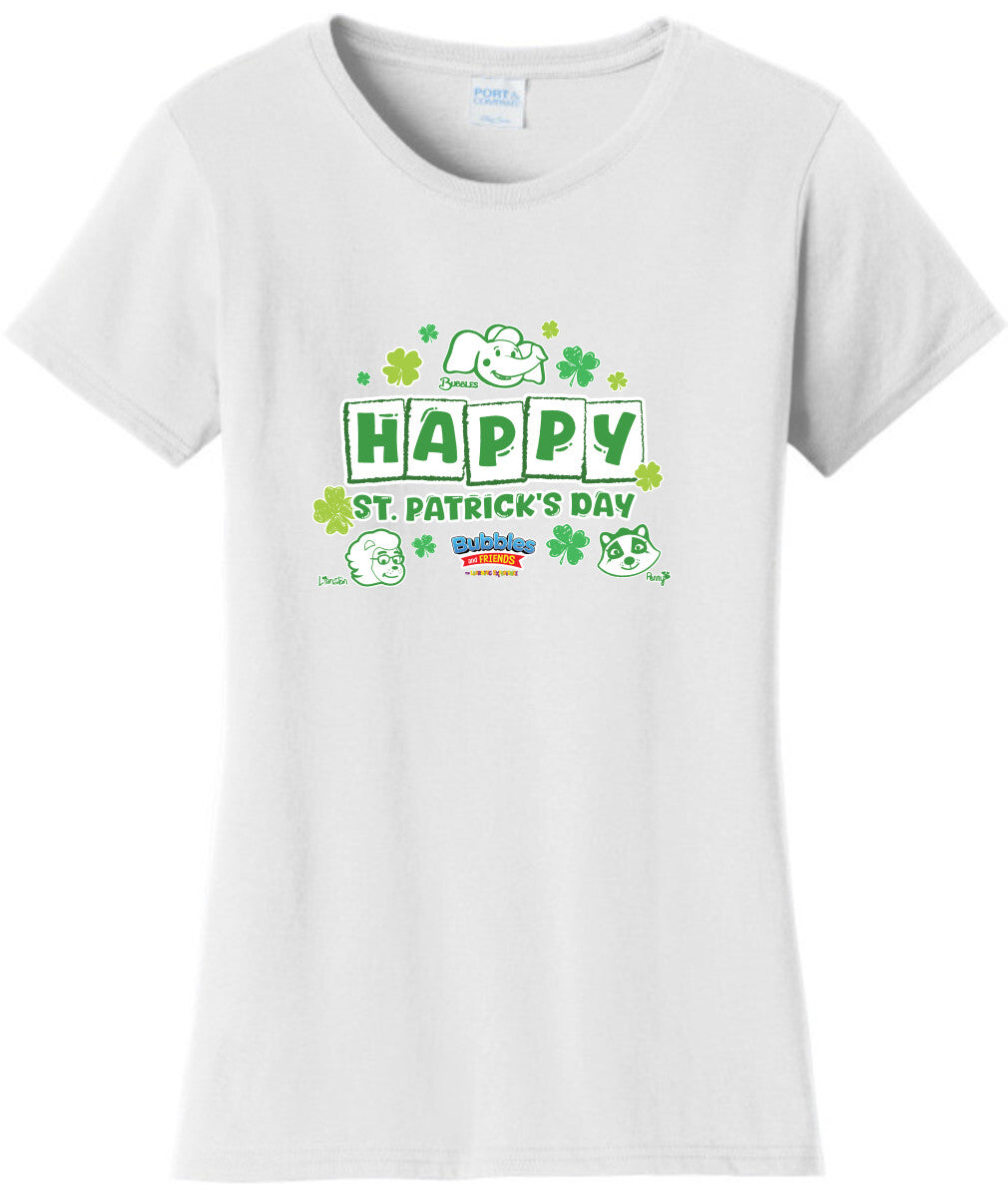 Bubbles & Friends Happy St. Patrick's Day Women's T-shirt