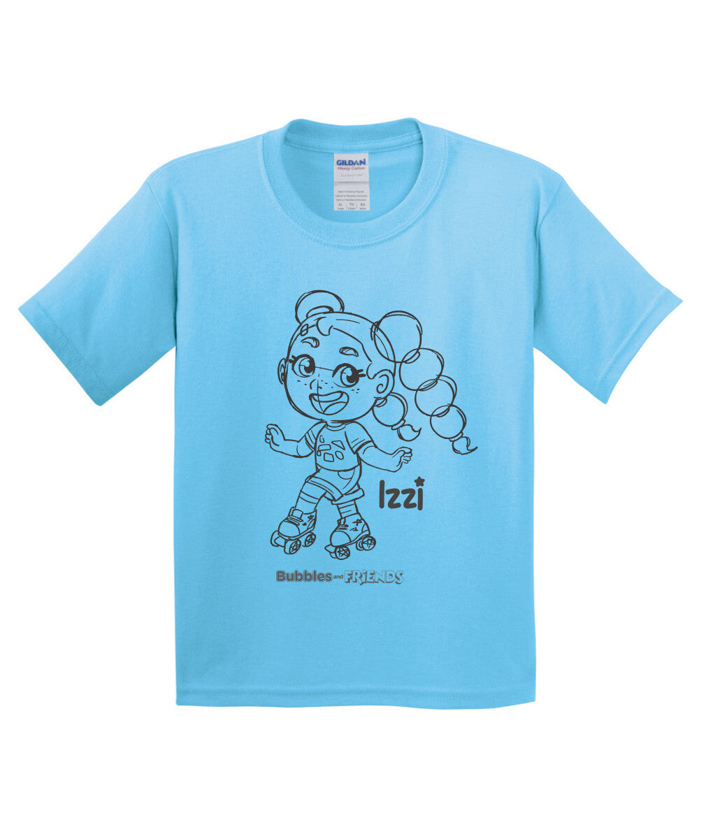 Bubbles and Friends - Happy Doodles Izzi Childrens T-Shirt