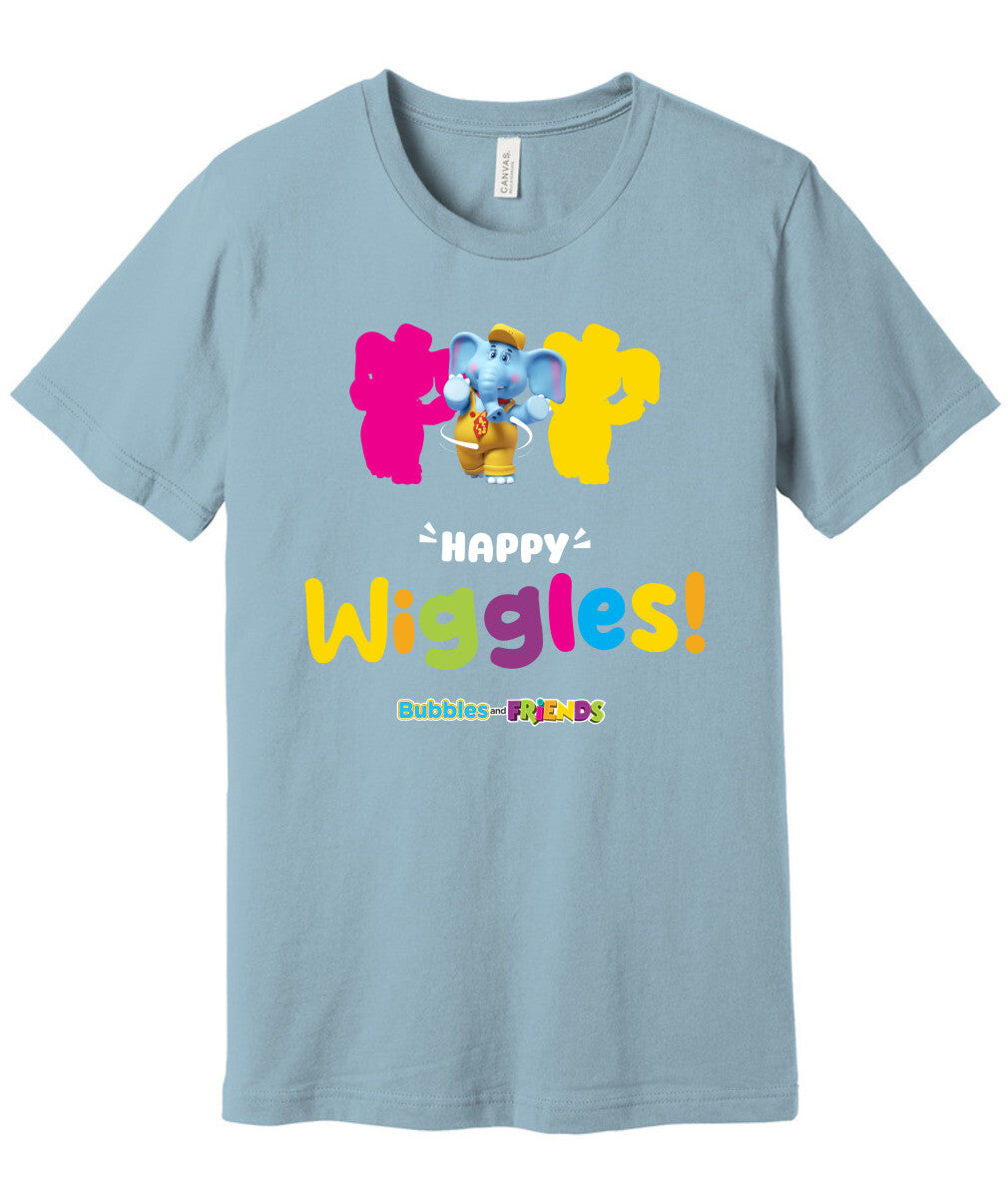 Bubbles and Friends – Happy Dance Collection Happy Wiggles Adult T-Shirt