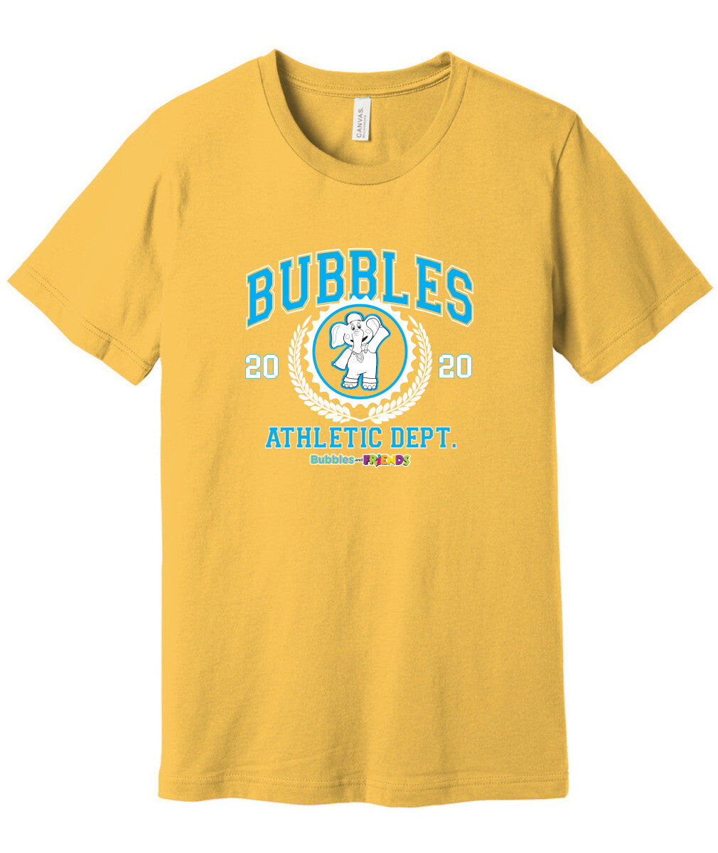 Bubbles and Friends - Varsity Collection Bubbles Athletic Dept Adult T-Shirt