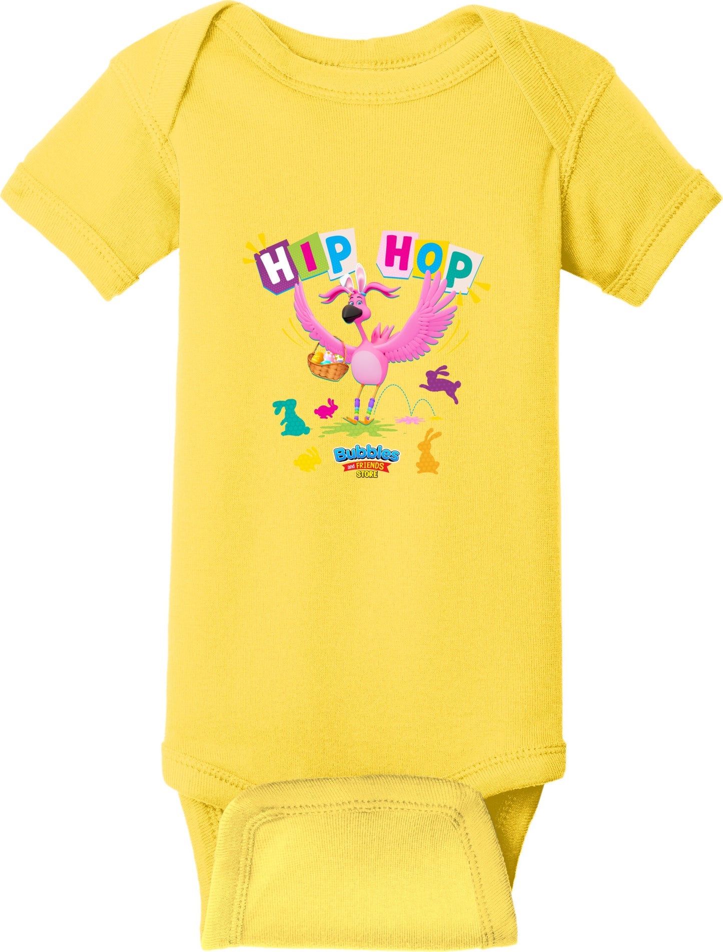 Bubbles & Friends Easter Hip Hop Baby Onesie