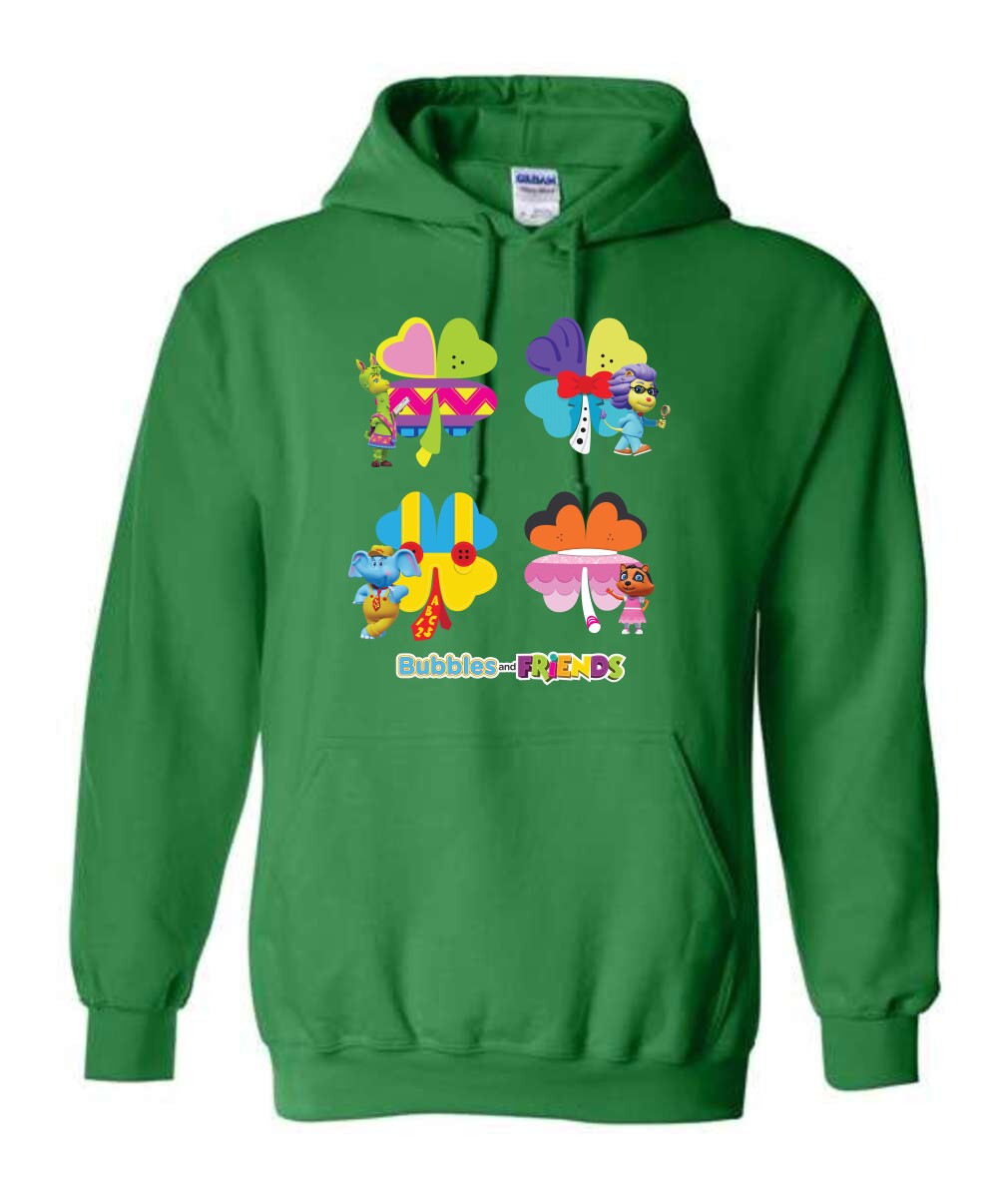 Bubbles & Friends St. Patricks FRIENDS Unisex Pullover Hoodie