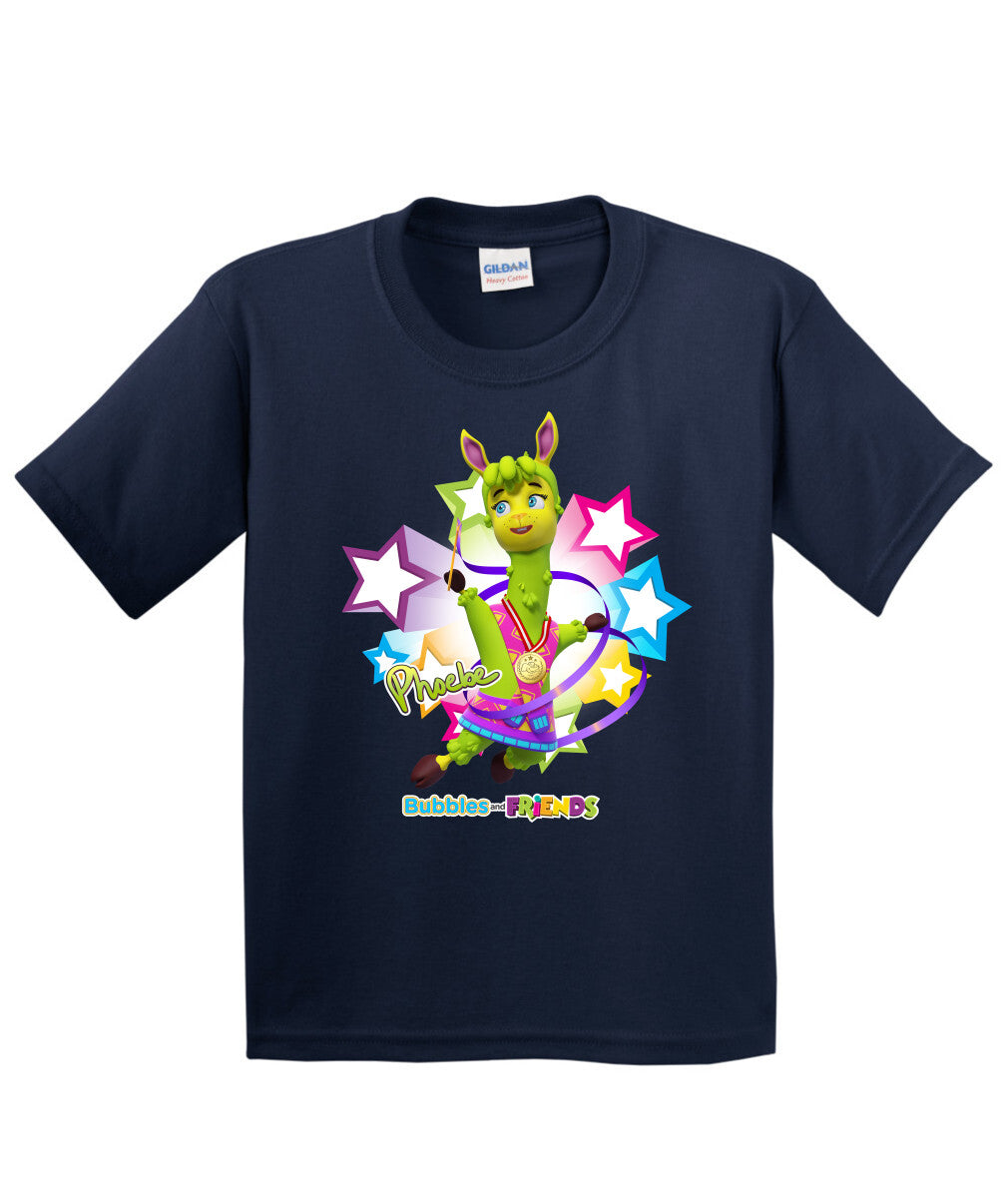 Bubbles and Friends - Summer Games Collection Gymnastics Phoebe Children T-Shirt