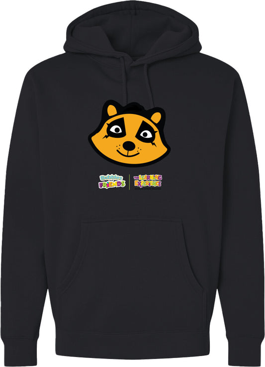 Bubbles & Friends- Friends from Happyville 'Penny Polite' Midweight Hooded Sweatshirt- Unisex