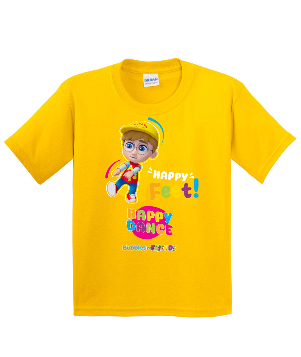 Bubbles and Friends – Happy Dance Collection Happy Feet Children T-Shirt