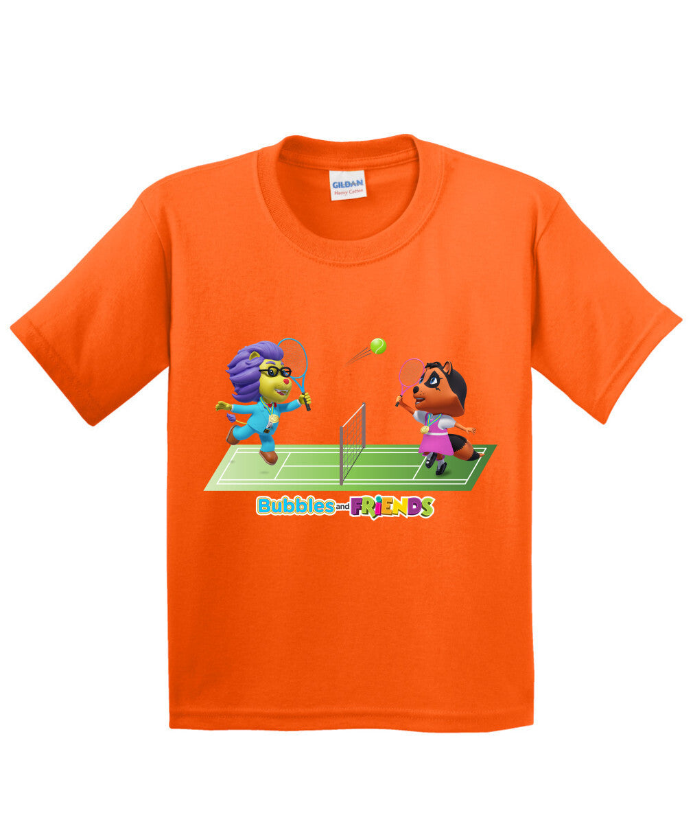 Bubbles and Friends - Summer Games Collection Tennis Match Children T-Shirt