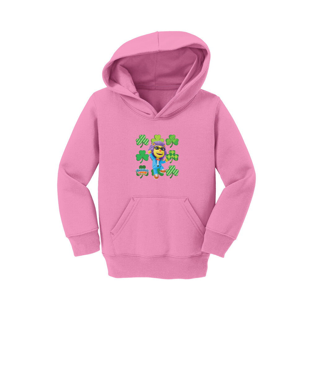 Bubbles & Friends St. Patrick's Day Lionstein Toddler Fleece Pullover Hoodie