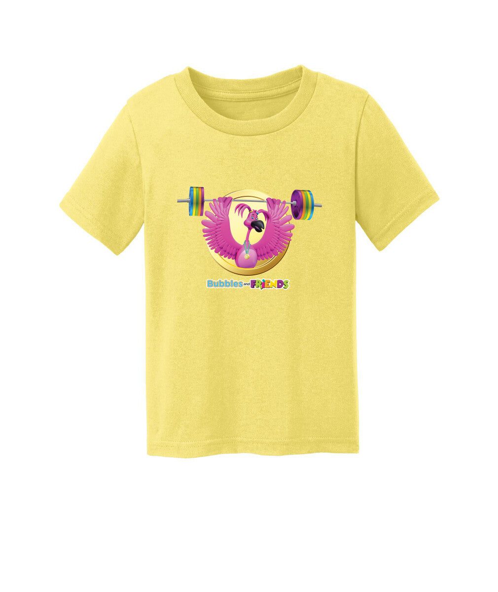 Bubbles and Friends - Summer Games Collection Flexi Weights Toddler T-Shirt