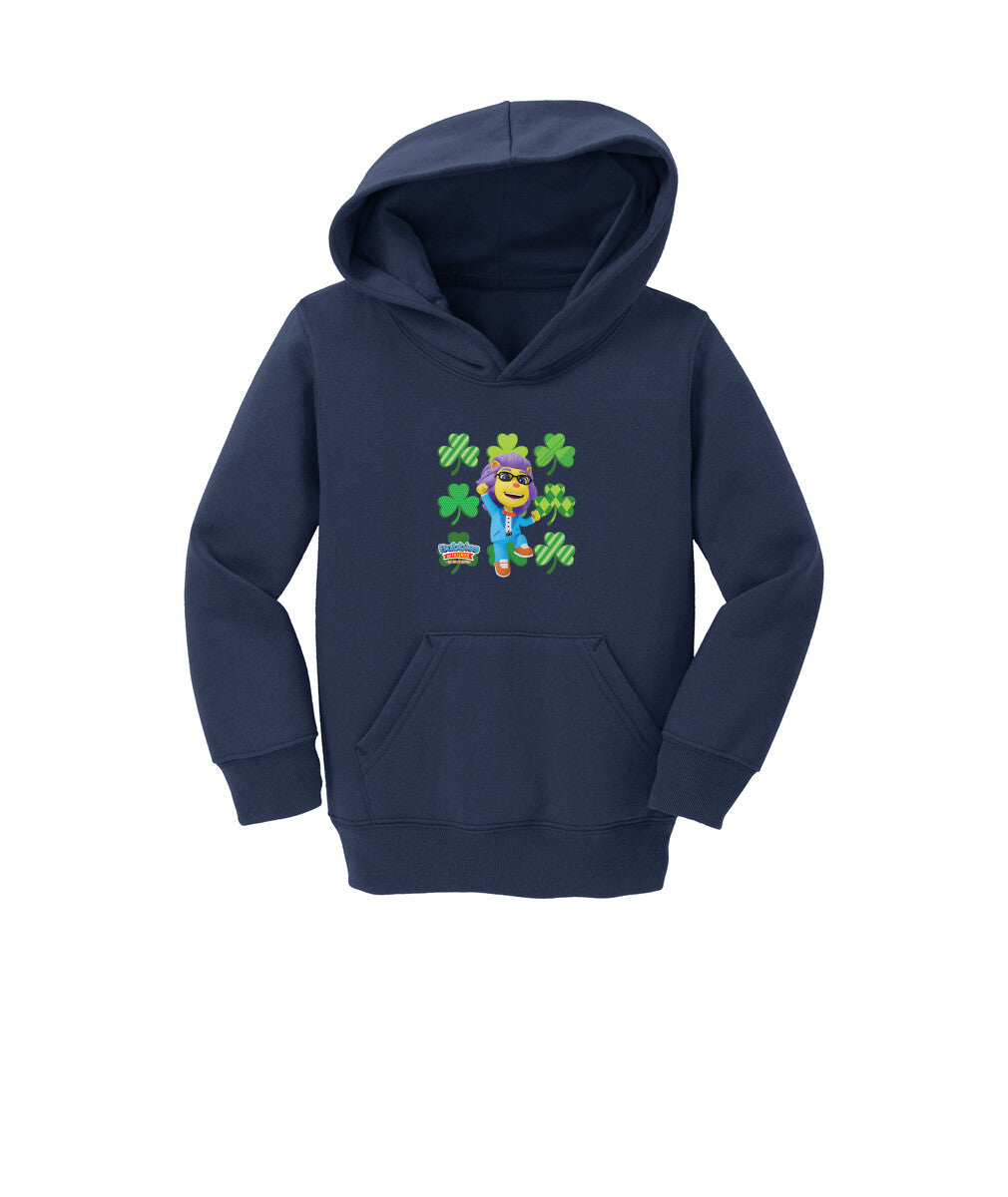 Bubbles & Friends St. Patrick's Day Lionstein Toddler Fleece Pullover Hoodie