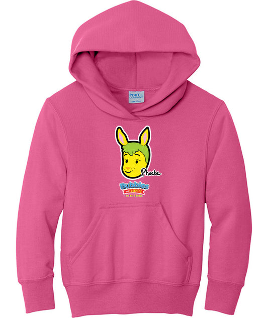 Bubbles & Friends- Friends from Happyville 'Phoebe' Children's Fleece Pullover Hooded Sweatshirt