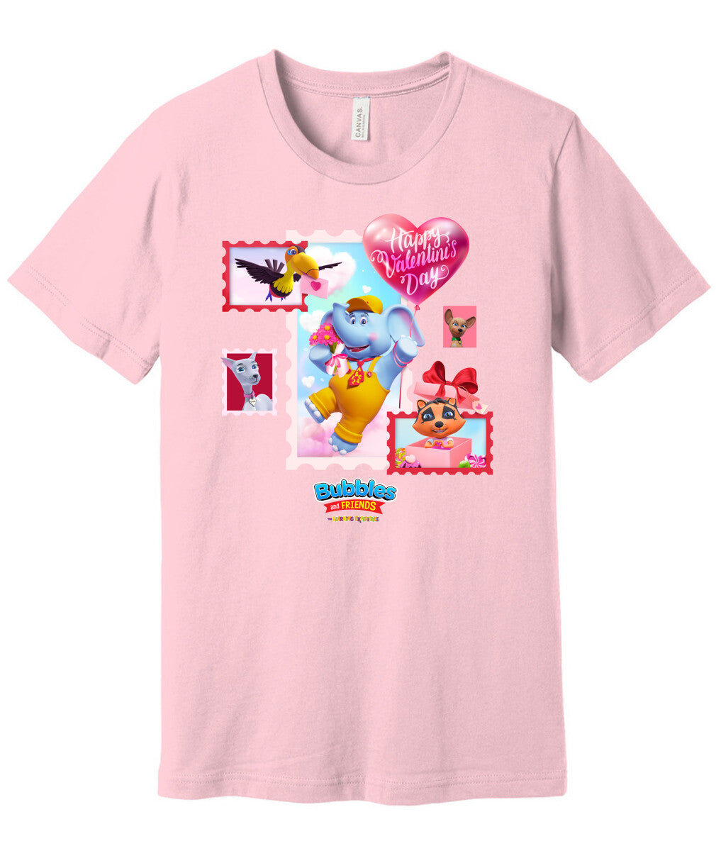Bubbles & Friends Happy Valentines Day Unisex Tee