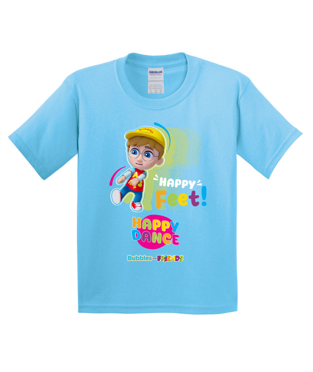 Bubbles and Friends – Happy Dance Collection Happy Feet Children T-Shirt