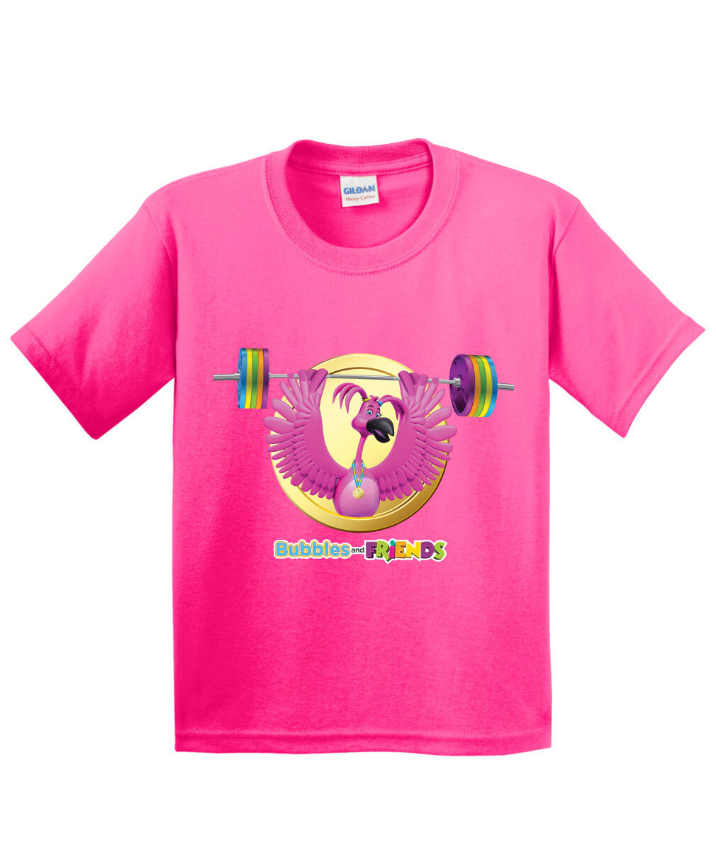 Bubbles and Friends - Summer Games Collection Flexi Weights Children T-Shirt