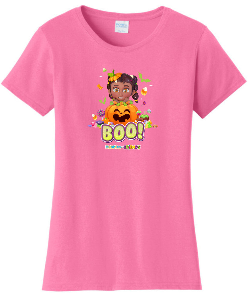 Bubbles and Friends - Halloween Collection Izzi Womens T-Shirt