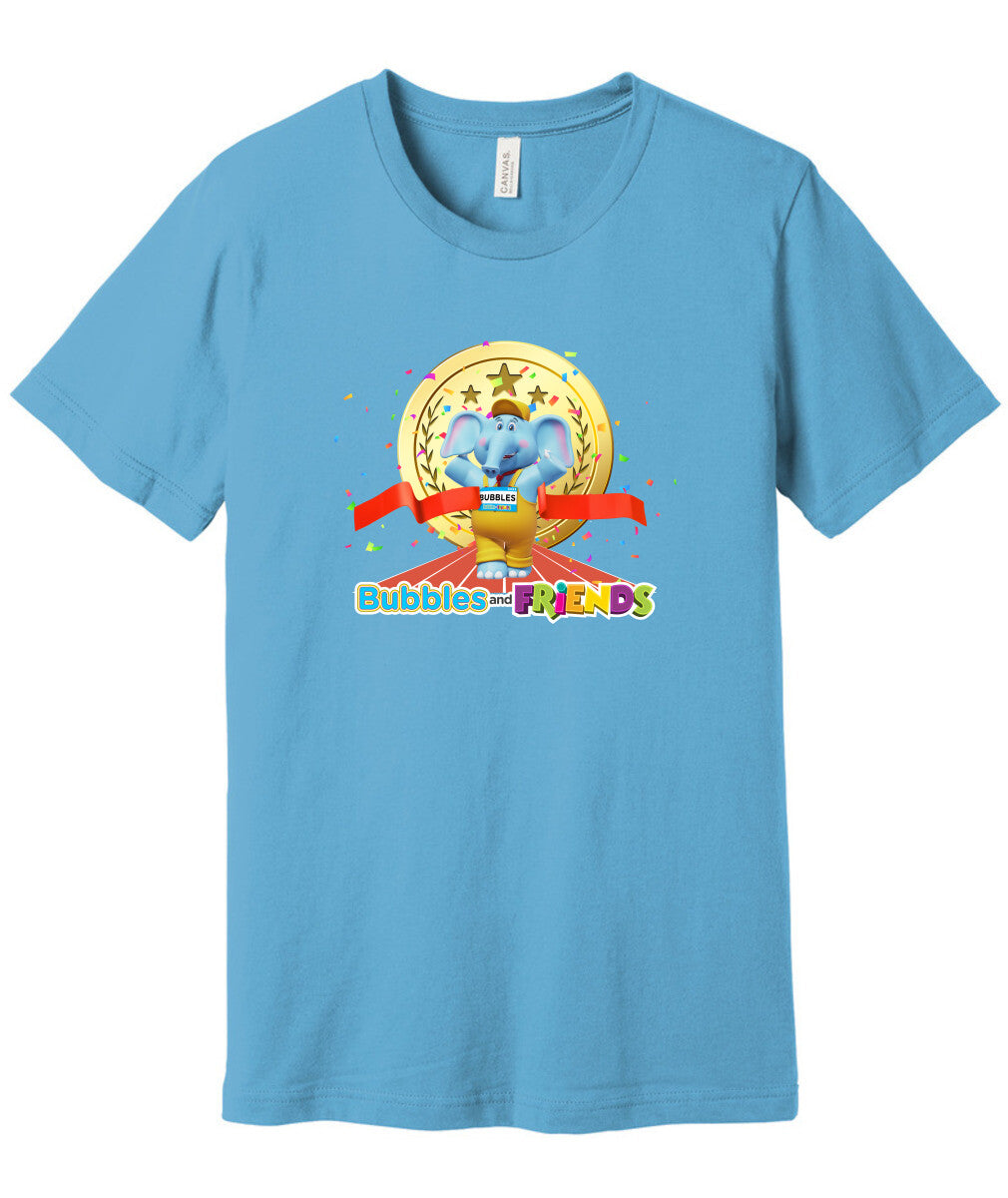 Bubbles and Friends - Summer Games Collection Bubbles Gold Adult T-Shirt