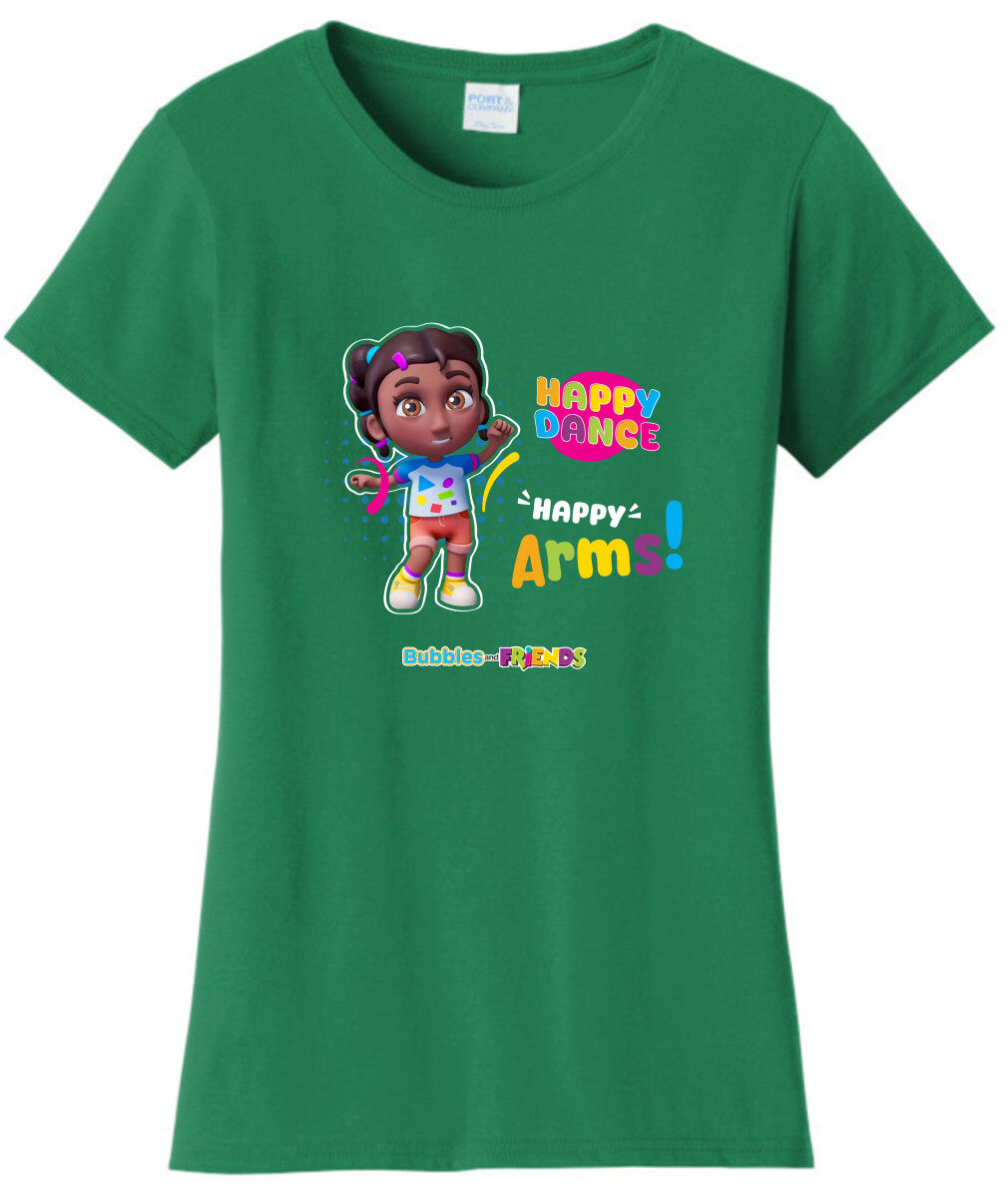 Bubbles and Friends - Happy Dance Collection Happy Arms Women T-Shirt