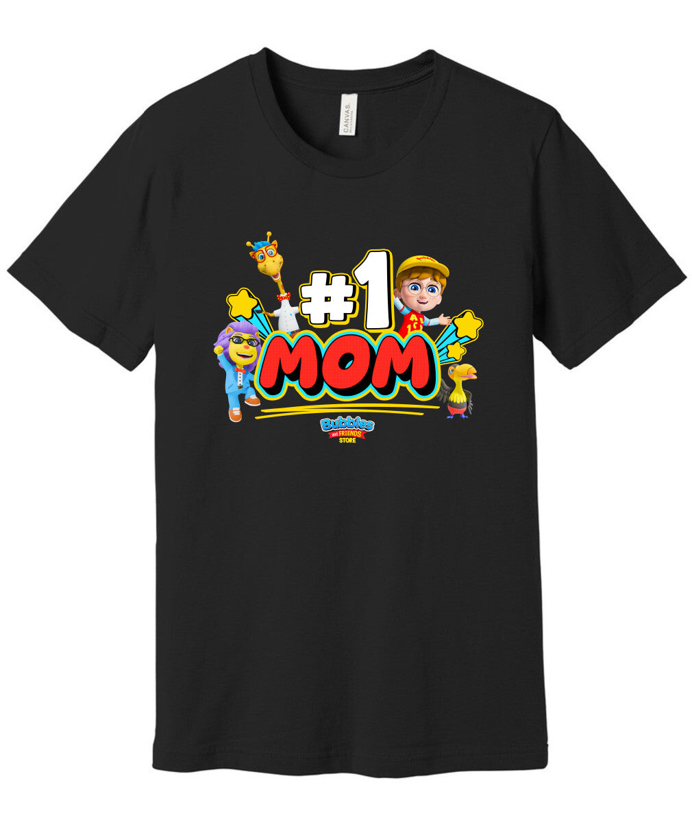 Bubbles & Friends Mother's Day I love Mom Unisex Jersey Short Sleeve Tee