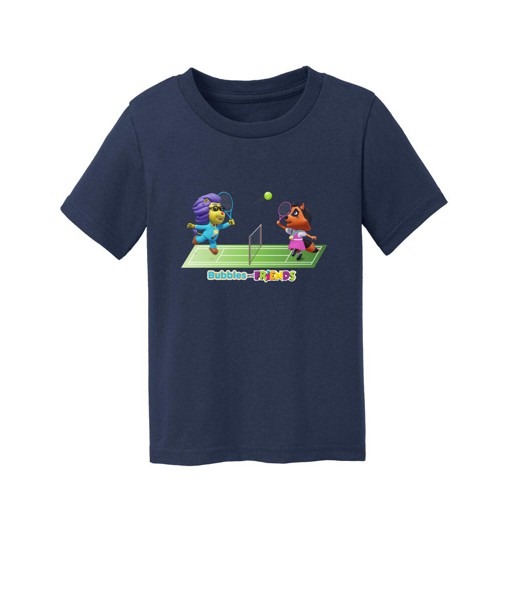 Bubbles and Friends - Summer Games Collection Tennis Match Toddler T-Shirt