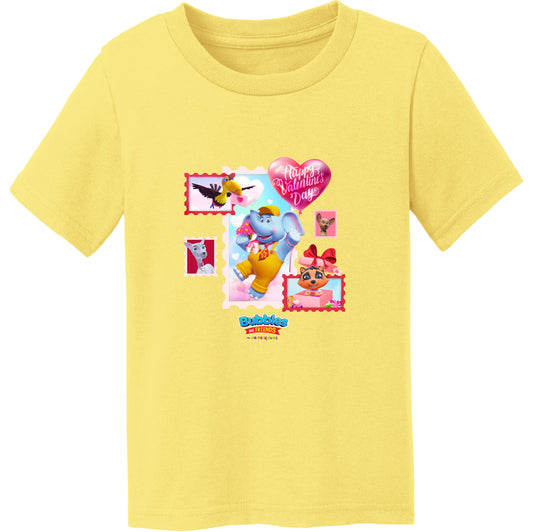 Bubbles & Friends Happy Valentines Day Toddler Tee