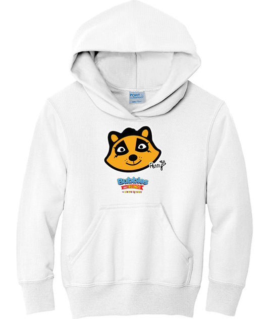 Bubbles & Friends- Friends from Happyville 'Penny' Children's Fleece Pullover Hooded Sweatshirt