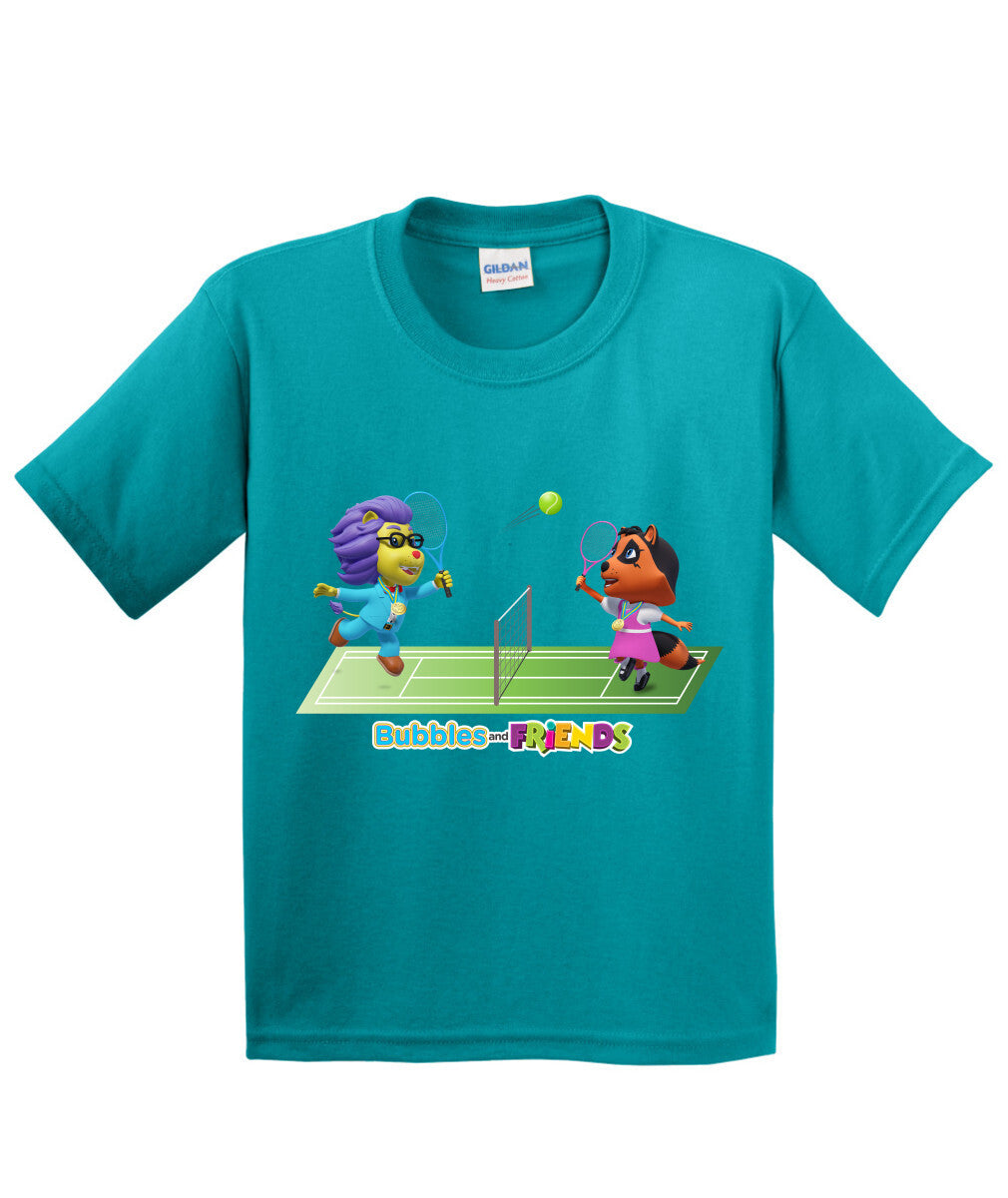 Bubbles and Friends - Summer Games Collection Tennis Match Children T-Shirt