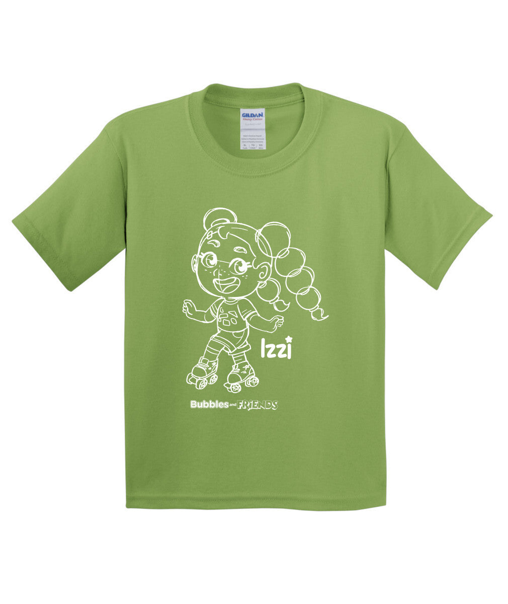 Bubbles and Friends - Happy Doodles (White) Izzi Childrens