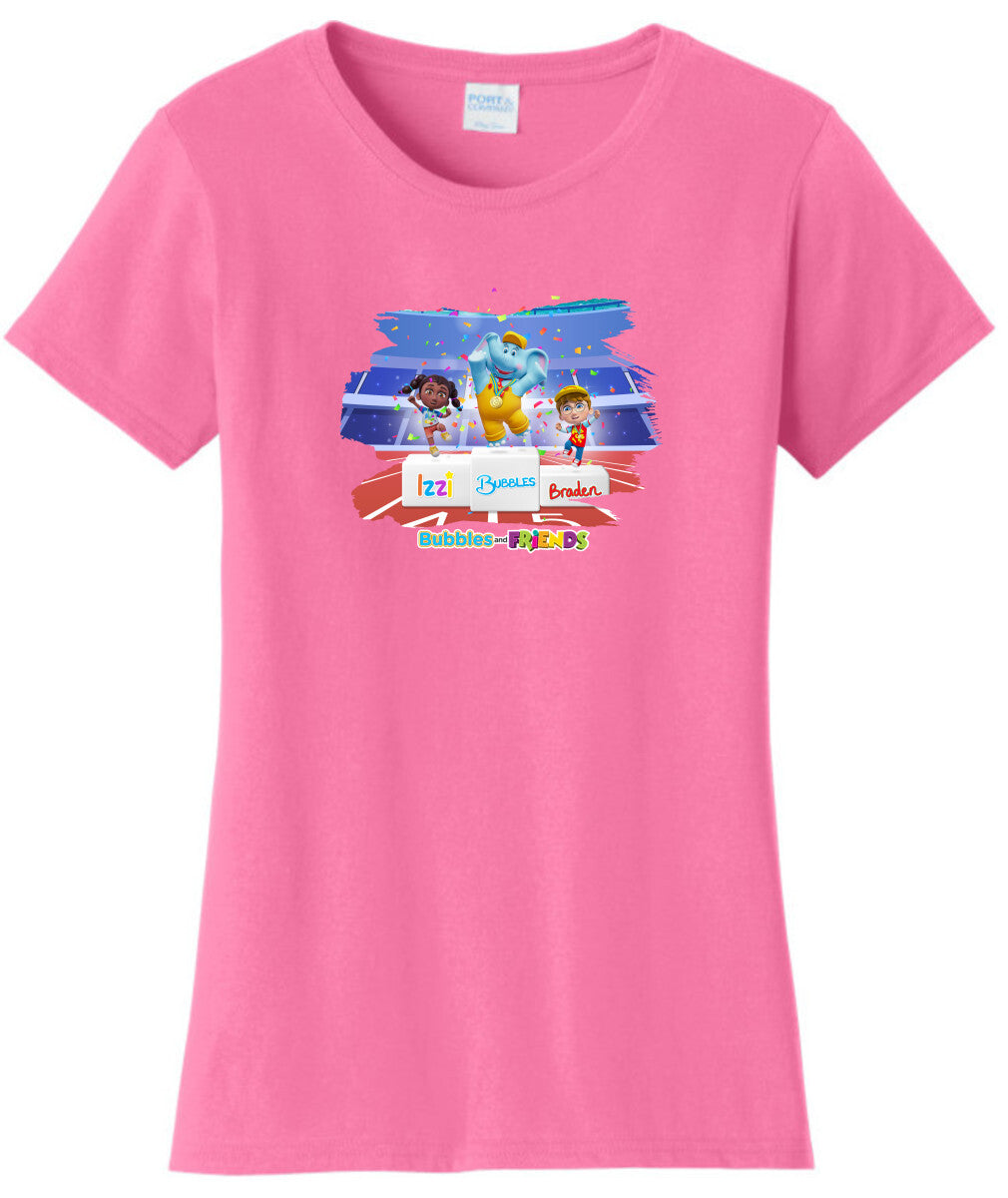 Bubbles and Friends - Summer Games Collection Team Medals Women T-Shirt