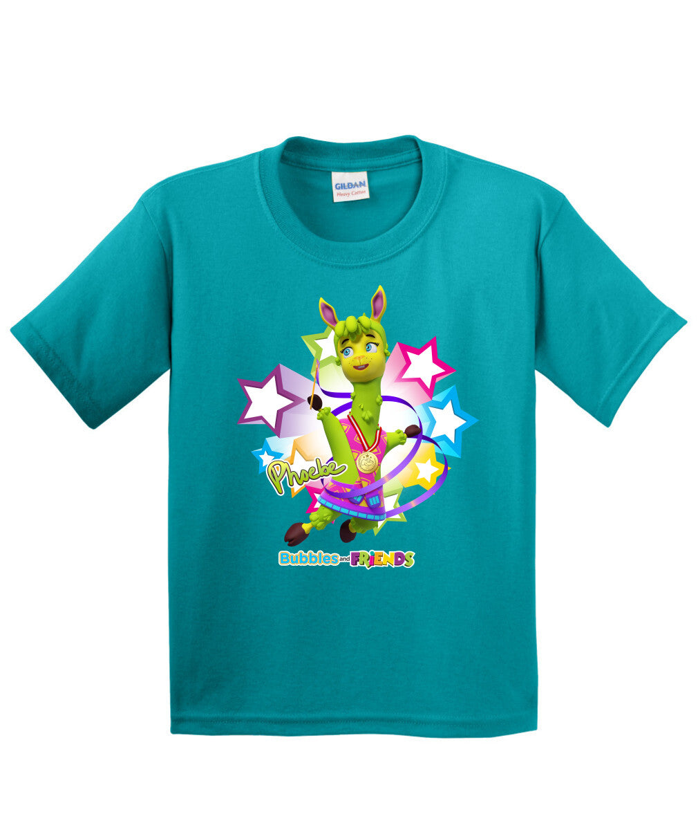 Bubbles and Friends - Summer Games Collection Gymnastics Phoebe Children T-Shirt