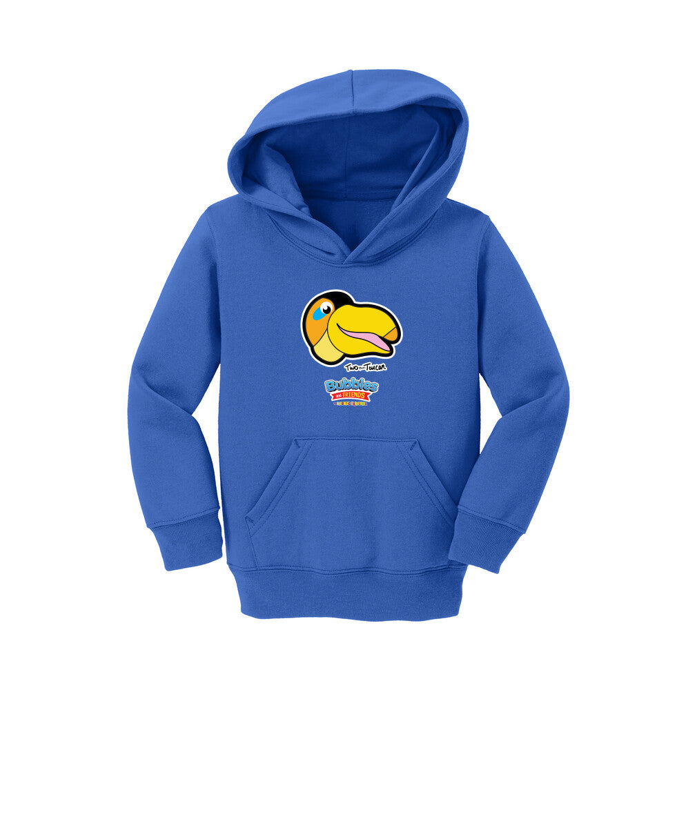 Bubbles & Friends- Friends from Happyville 'Two Plus' Toddler Fleece Pullover Hoodie
