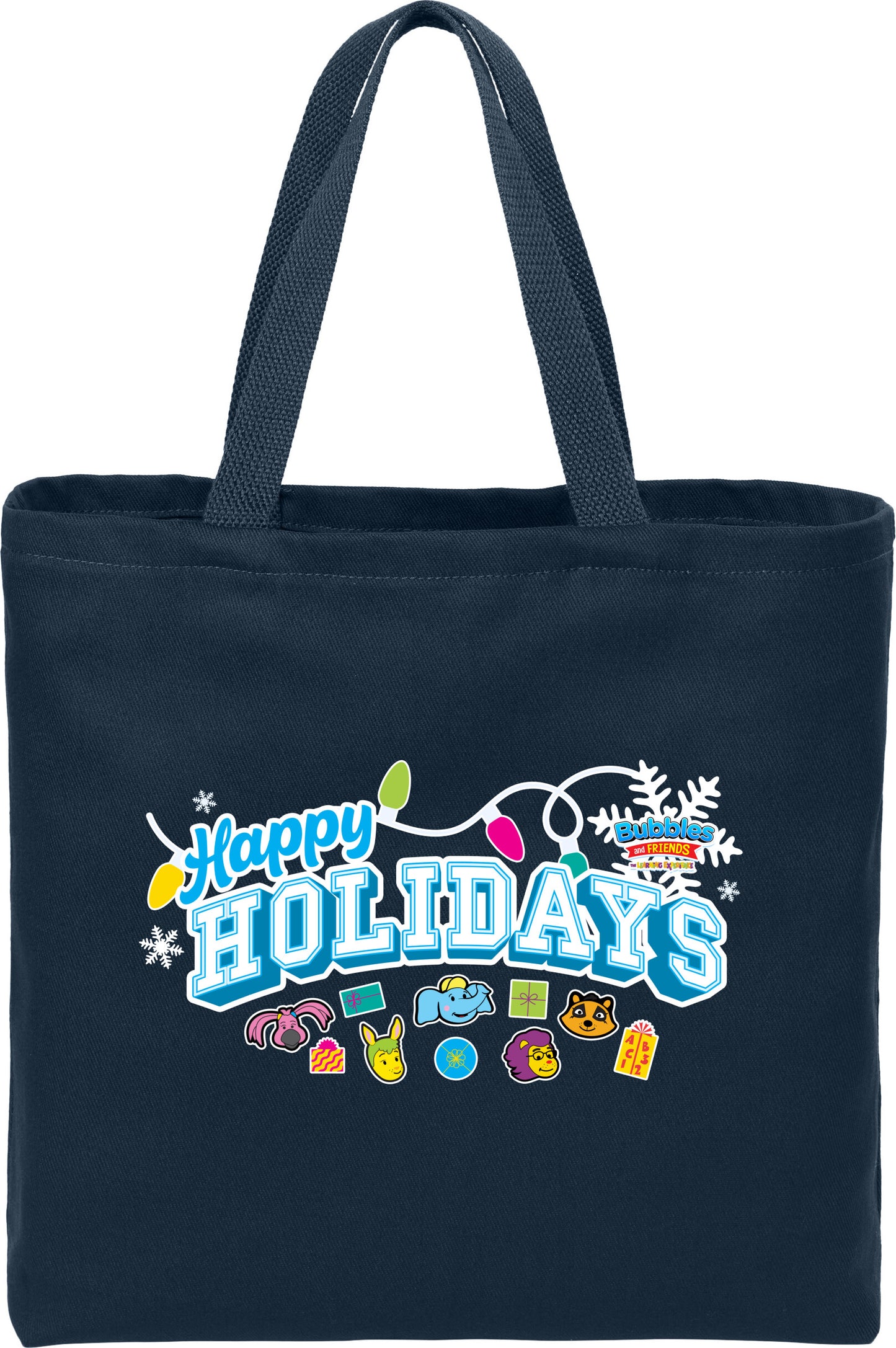 Bubbles & Friends Holiday  Twill  Tote