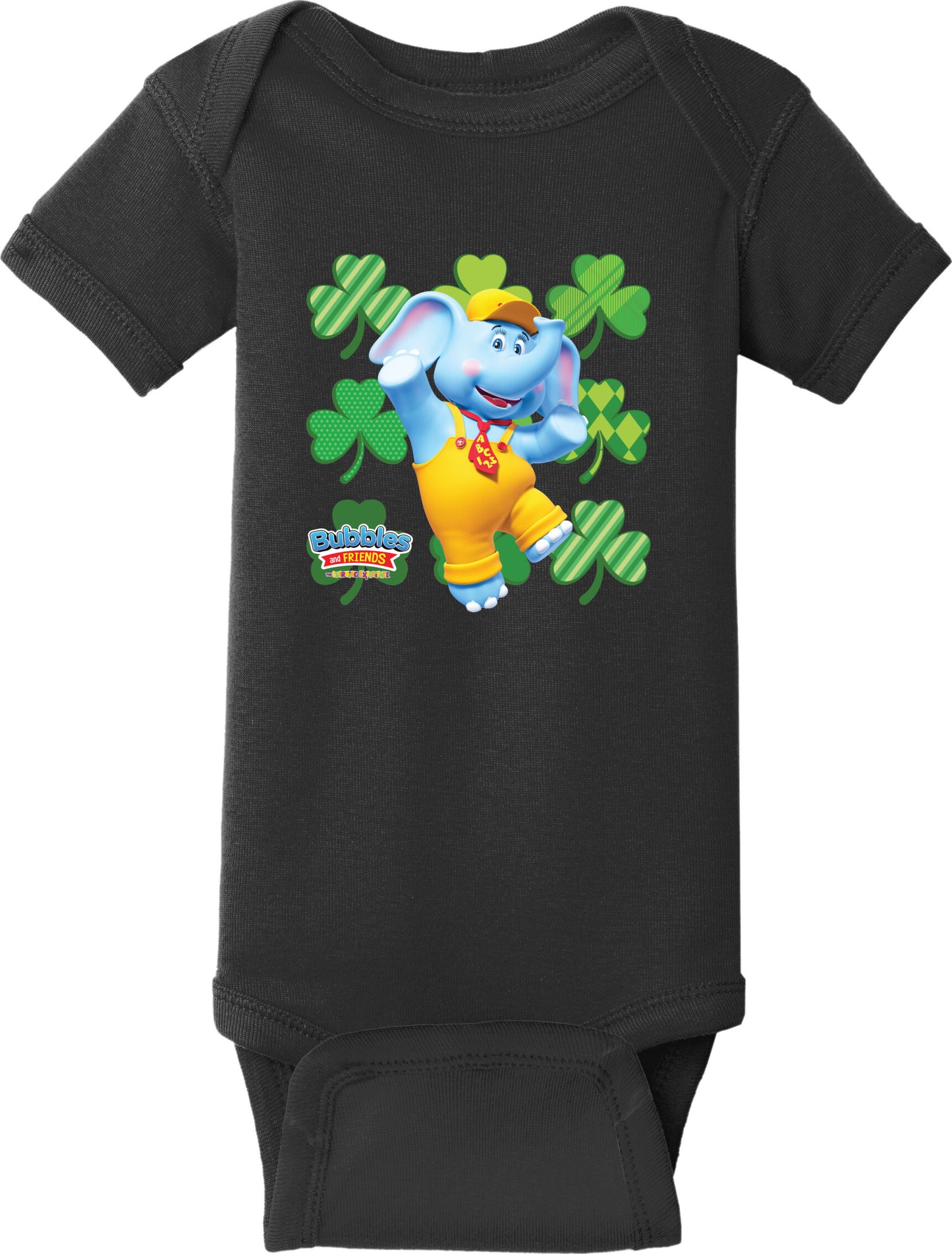 Bubbles & Friends St. Patrick's Day Bubbles Infant Short Sleeve Onesie