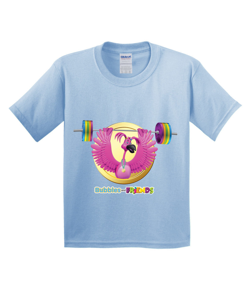 Bubbles and Friends - Summer Games Collection Flexi Weights Children T-Shirt