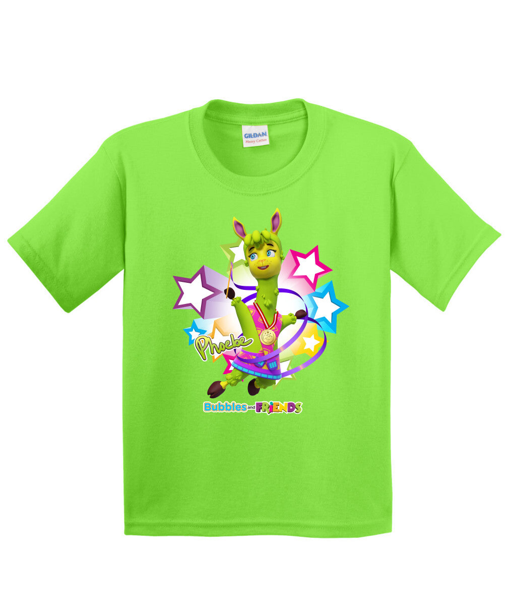 Bubbles and Friends - Summer Games Collection Gymnastics Phoebe Children T-Shirt