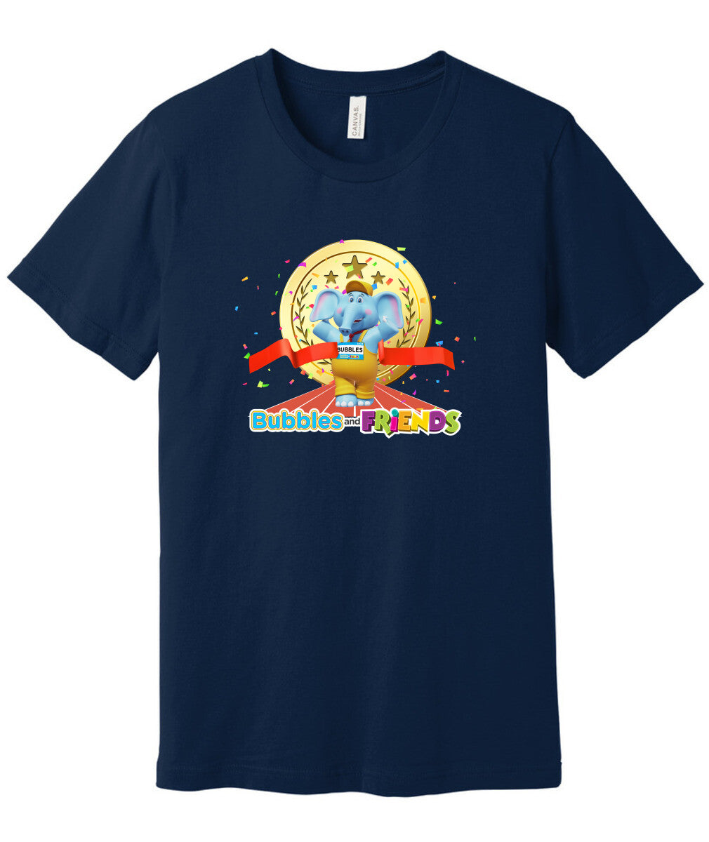 Bubbles and Friends - Summer Games Collection Bubbles Gold Adult T-Shirt