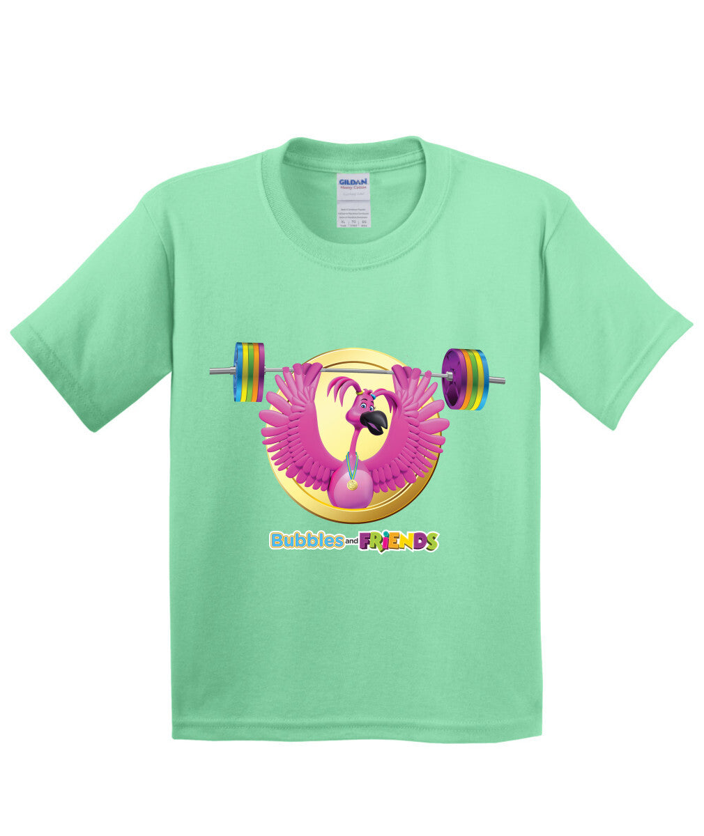 Bubbles and Friends - Summer Games Collection Flexi Weights Children T-Shirt