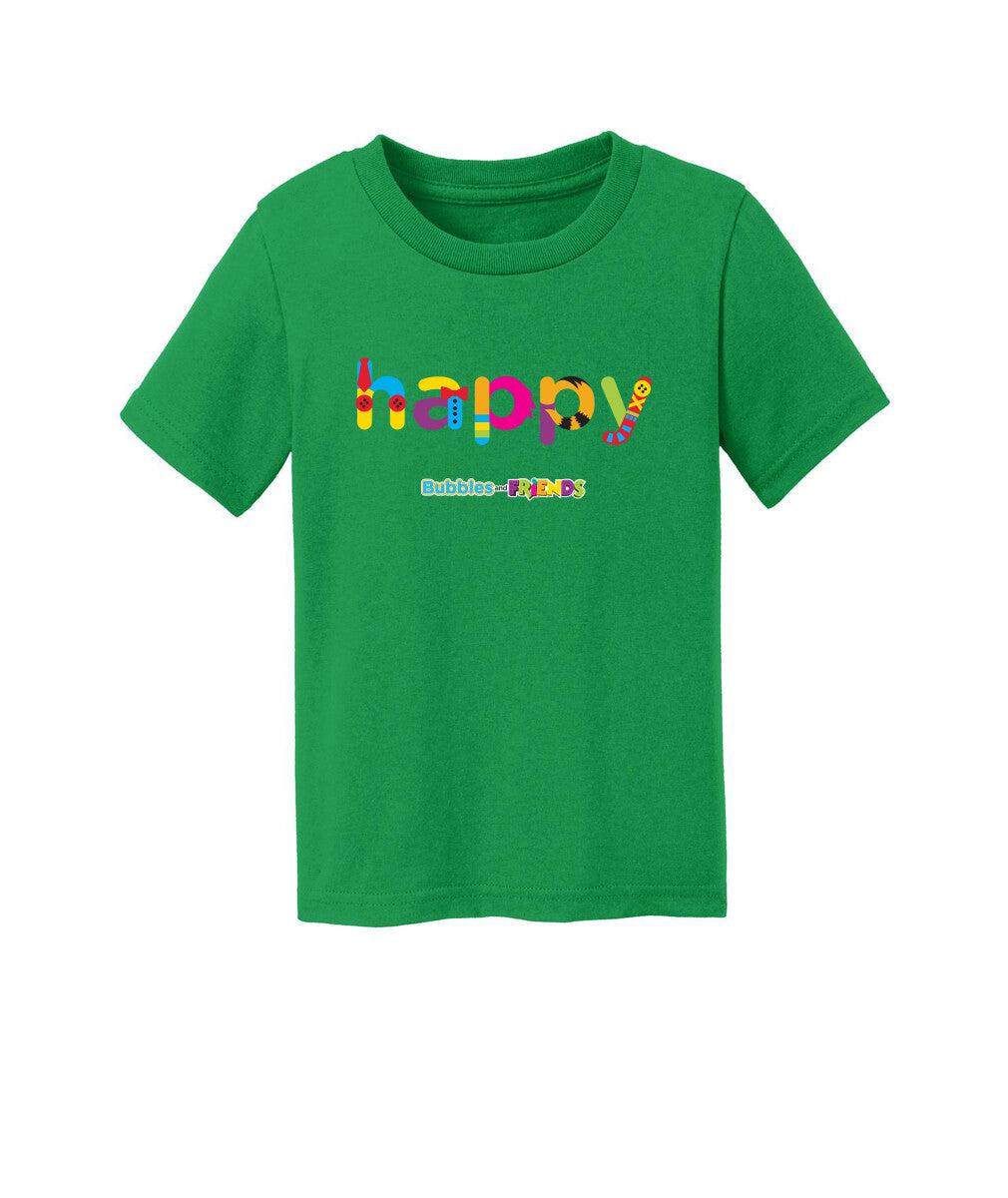 Bubbles and Friends - Happy Toddler T-Shirt