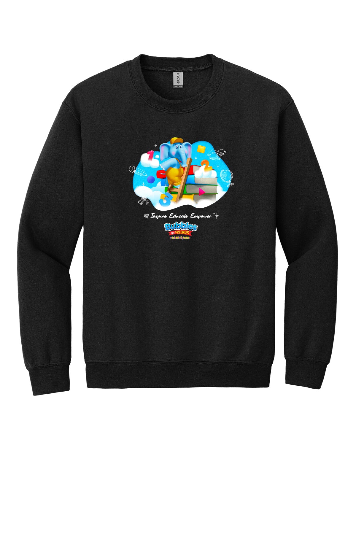Bubbles & Friends Inspire Educate Empower Crewneck Sweatshirt