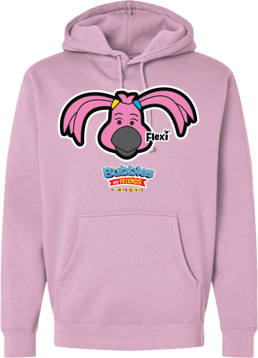 Bubbles & Friends- Friends from Happyville 'Flexi' Midweight Hooded Sweatshirt- Unisex