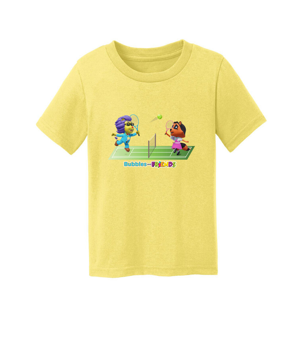 Bubbles and Friends - Summer Games Collection Tennis Match Toddler T-Shirt