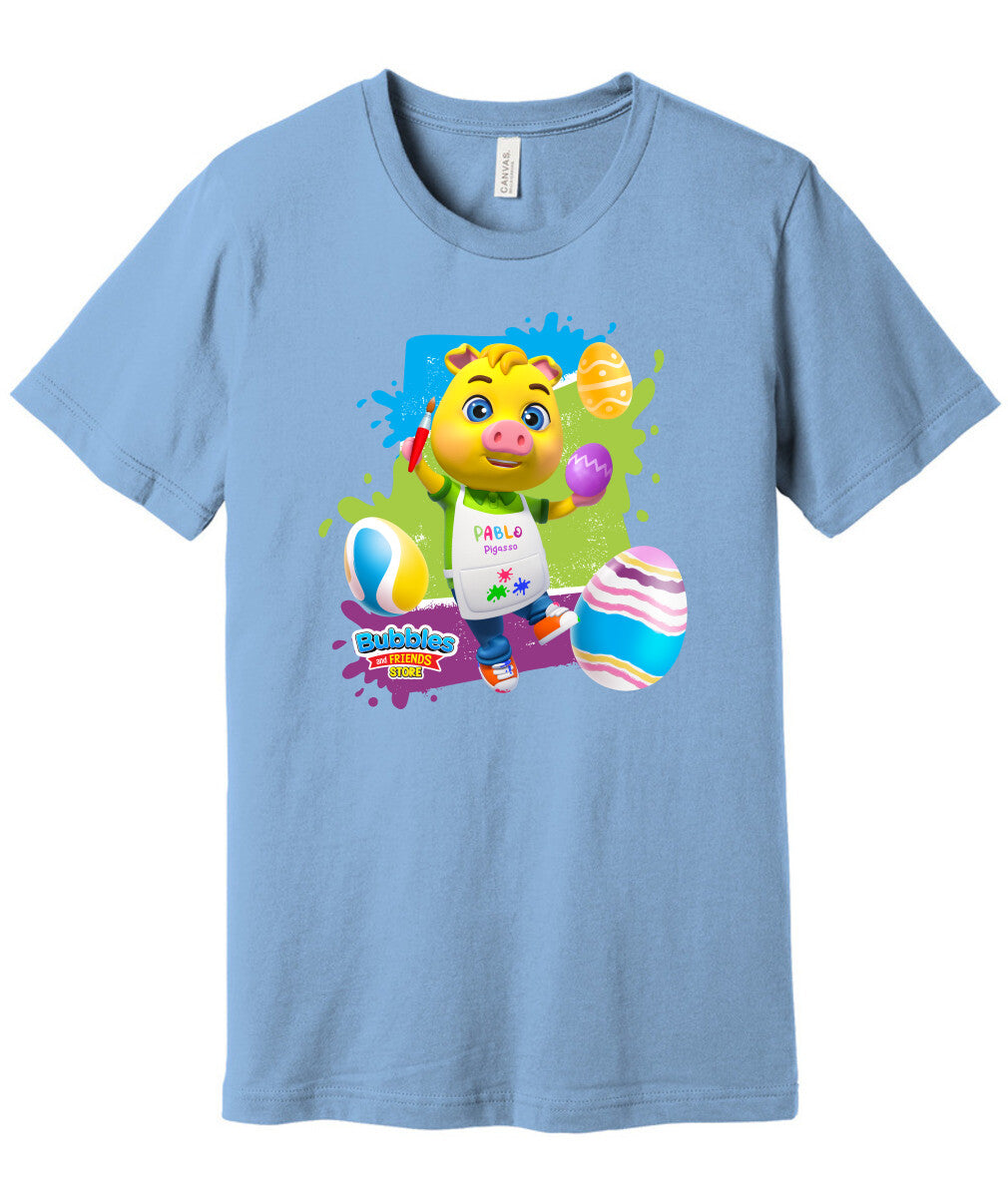 Bubbles & Friends Easter Pablo Unisex Short Sleeve Tee