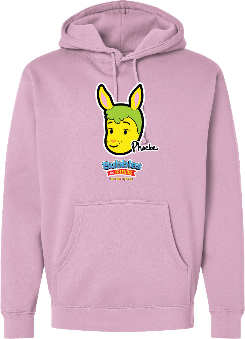 Bubbles & Friends- Friends from Happyville 'Phoebe' Midweight Hooded Sweatshirt
