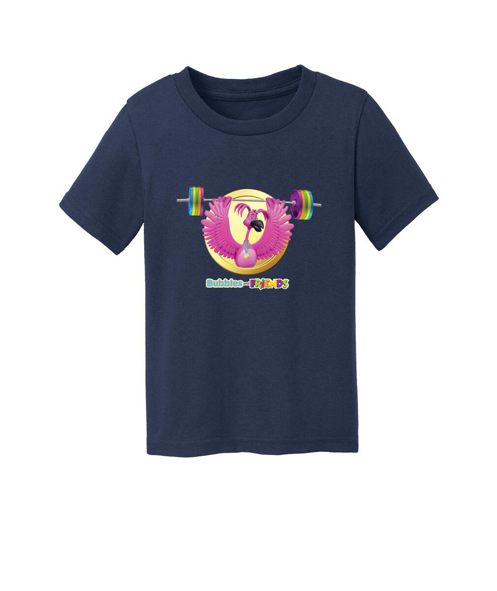 Bubbles and Friends - Summer Games Collection Flexi Weights Toddler T-Shirt